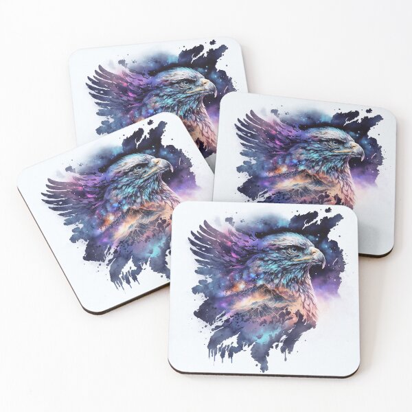 Item preview, Spirit animal eagle in front of mountains designed and sold by knuppify.