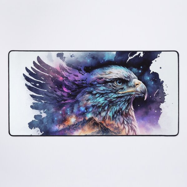 Item preview, Spirit animal eagle in front of mountains designed and sold by knuppify.
