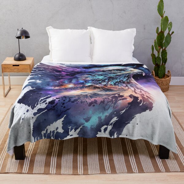Item preview, Spirit animal eagle in front of mountains designed and sold by knuppify.