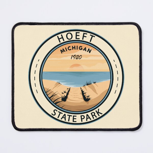 Item preview, Hoeft State Park Michigan Badge designed and sold by KrisSidDesigns.