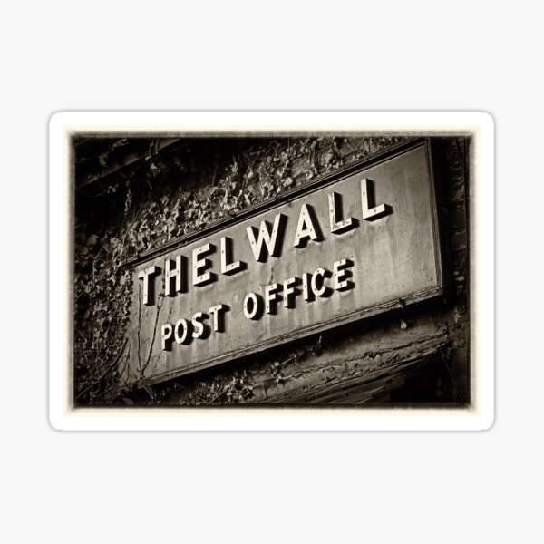 The historic Thelwall Post Office sign