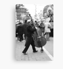 The running Cello Canvas Print