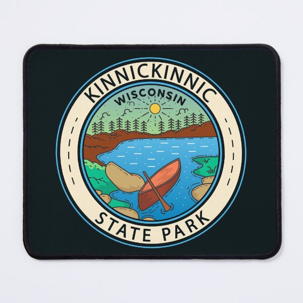 Item preview, Kinnickinnic State Park Wisconsin Badge designed and sold by KrisSidDesigns.