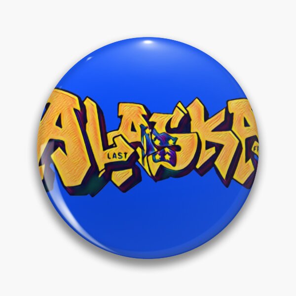 Item preview, Original Alaska License Plate Graffiti Mural designed and sold by Dude  Stuff.