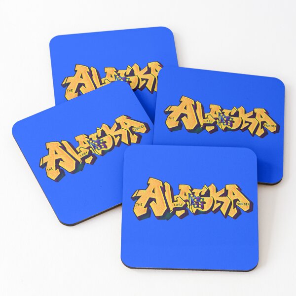 Item preview, Original Alaska License Plate Graffiti Mural designed and sold by Dude  Stuff.