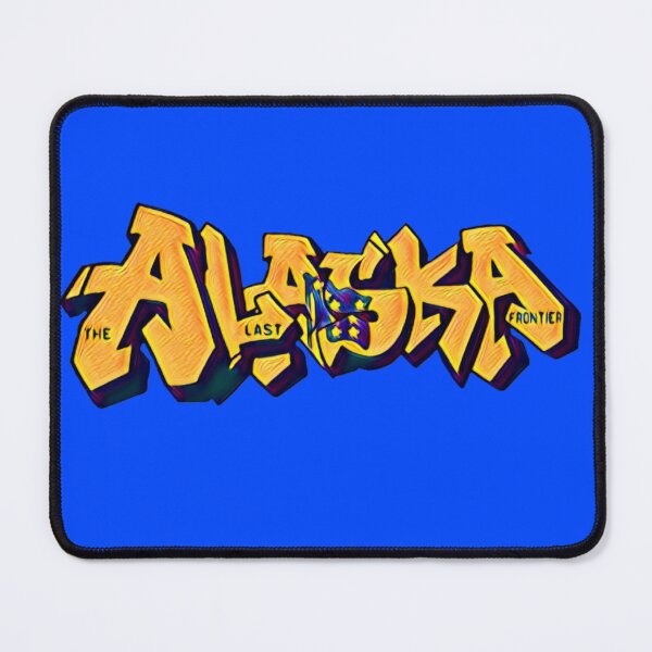 Item preview, Original Alaska License Plate Graffiti Mural designed and sold by Dude  Stuff.