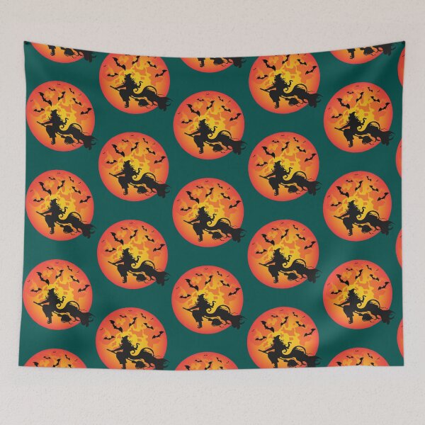 Item preview, Witch Riding Brooms On a Dark Desert Highways Halloween   designed and sold by AmelindaSmith.