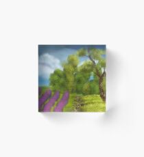 Lavender hill Acrylic Block