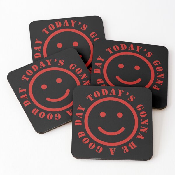 Item preview, TODAY'S GONNA BE A GOOD DAY - a happy design red designed and sold by GeoffBeattie.