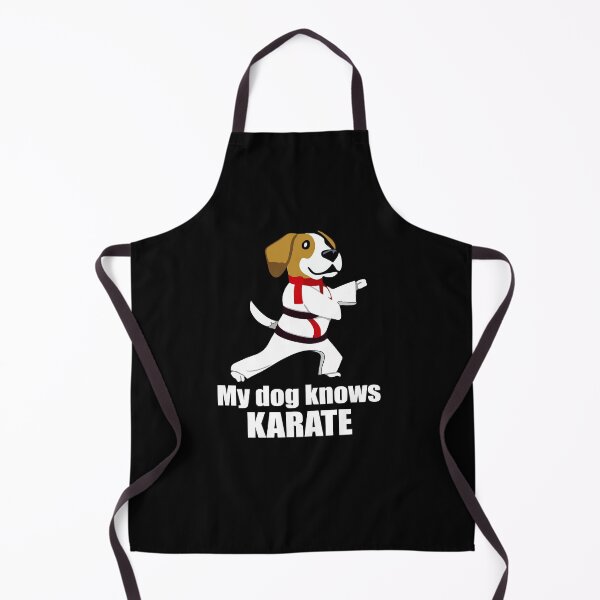 Item preview, "My Dog Knows Karate"- Funny Cartoon Dog Doing Karate designed and sold by Kodexstore.