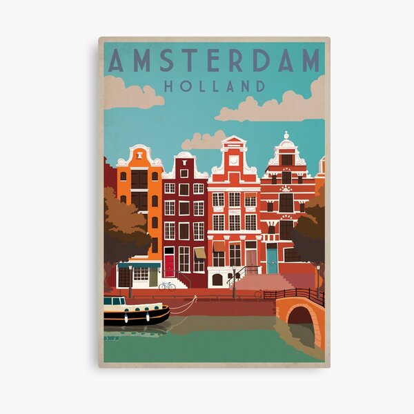 Item preview, Amsterdam, Holland, Travel Poster designed and sold by BokeeLee.