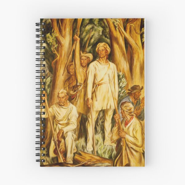 Item preview, Daniel Boone's Arrival in Kentucky by Ward Lockwood WPA Mural designed and sold by Wabojeg.