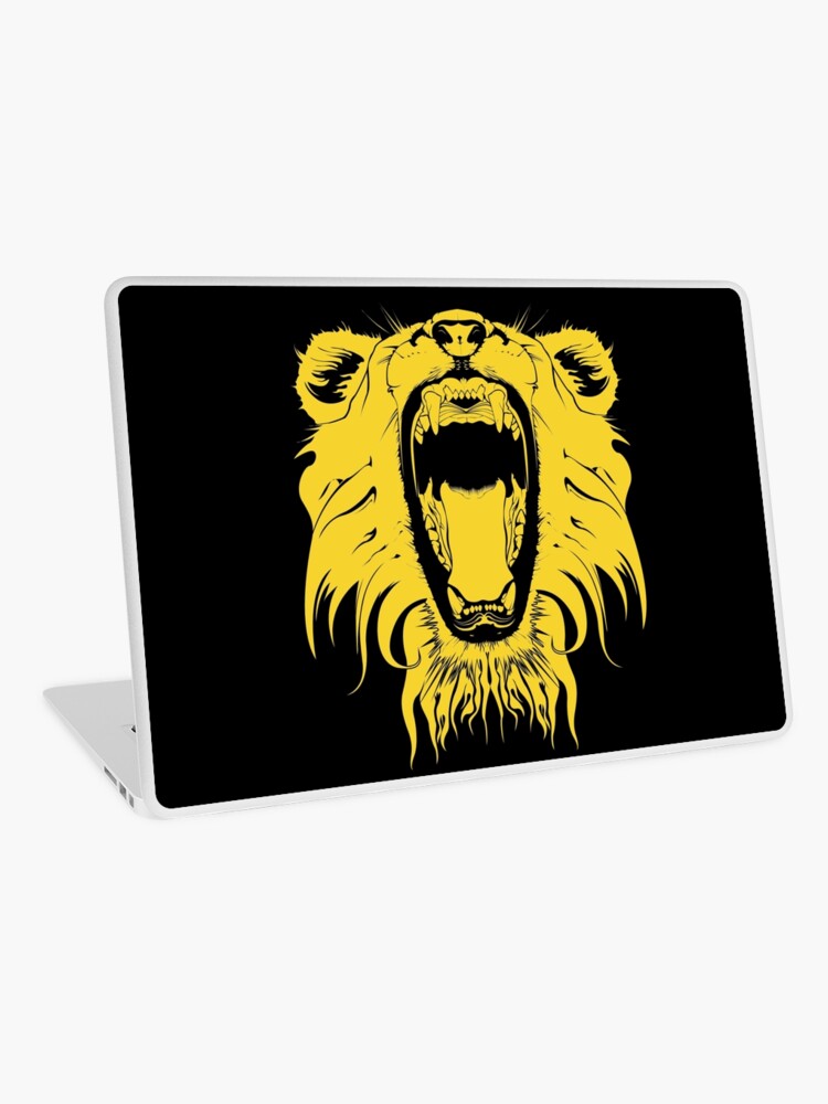 Angry Lion King Of The Jungle Roaring Animal Lover Shirt Laptop