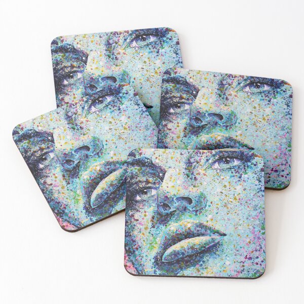Item preview, True Blue Portrait Abstract Art designed and sold by Silke Host.