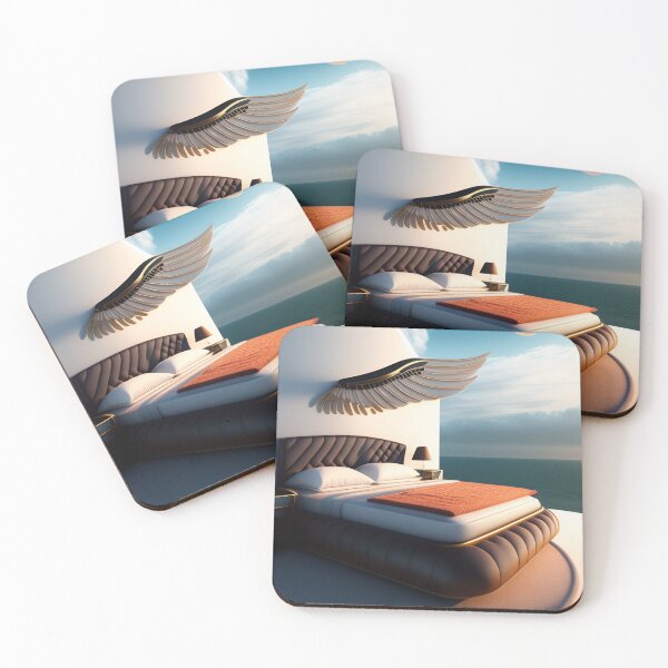 Item preview, AI Generated Art - Bed on the Sea designed and sold by DominicAi.