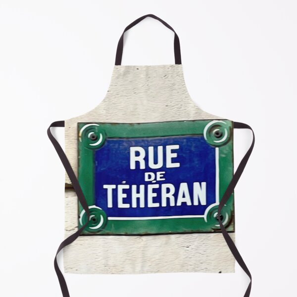Artikelvorschau, Straßenschild Rue de Teheran entworfen und verkauft von LeylaNovini.