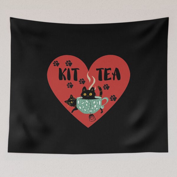 Item preview, Funny kit-tea cat  designed and sold by Conrad-Geordz.