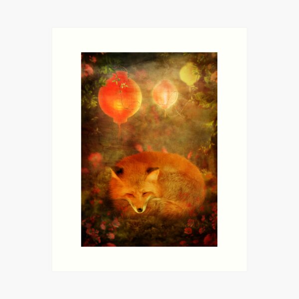Fox Dreams Art Print