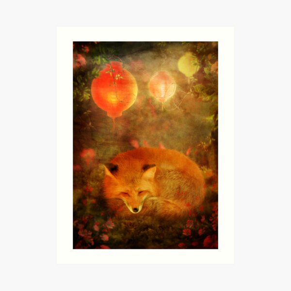 Fox Dreams Art Print