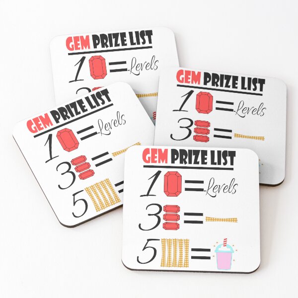 Item preview, Gem Prize List designed and sold by trainedspade.