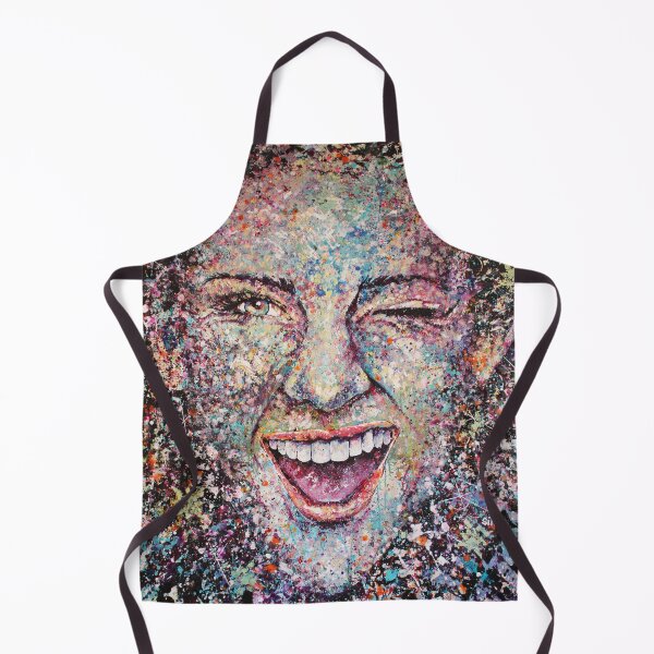 Portrait Art abstrait Peinture acrylique Tablier