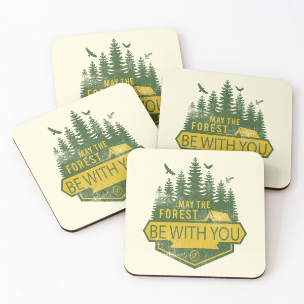 Item preview, funny camping may the forest be with  designed and sold by Kathyskys.