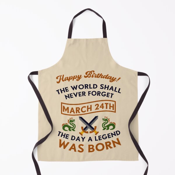 Item preview, March 24th The Day A Legend Was Born Dragons And Swords Design (Dark) designed and sold by Graograman.