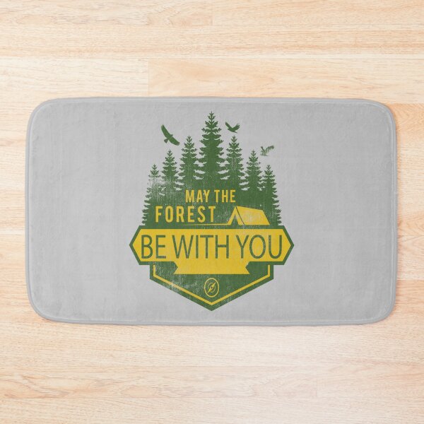 Item preview, funny camping may the forest be with  designed and sold by Kathyskys.