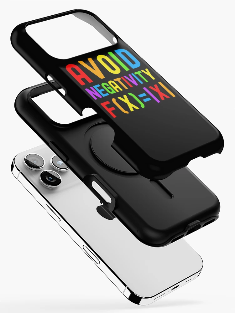 Thumbnail 2 of 4, iPhone Case, Avoid Negativity - Kids Math, Math Student, Math Professor, Math Teacher, Math Nerd, Mathematics, Statistics, Laboratories designed and sold by jadedscientist.