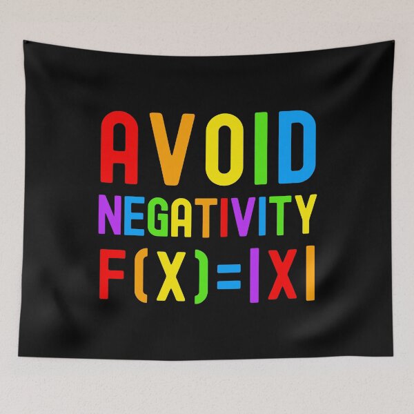 Item preview, Avoid Negativity - Kids Math, Math Student, Math Professor, Math Teacher, Math Nerd, Mathematics, Statistics, Laboratories designed and sold by jadedscientist.