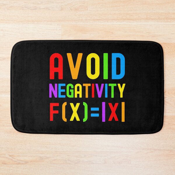 Item preview, Avoid Negativity - Kids Math, Math Student, Math Professor, Math Teacher, Math Nerd, Mathematics, Statistics, Laboratories designed and sold by jadedscientist.
