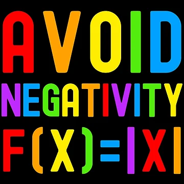 Artwork thumbnail, Avoid Negativity - Kids Math, Math Student, Math Professor, Math Teacher, Math Nerd, Mathematics, Statistics, Laboratories by jadedscientist