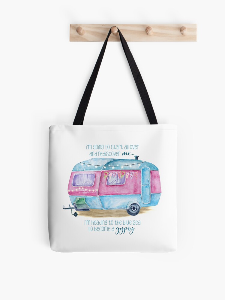 Converge apology Seasoning Heading to the Blue Sea - A watercolor vintage camper setting with fun  quote for the lover of the glamping lifestyle." Tote Bag for Sale by  ReefCoast | Redbubble