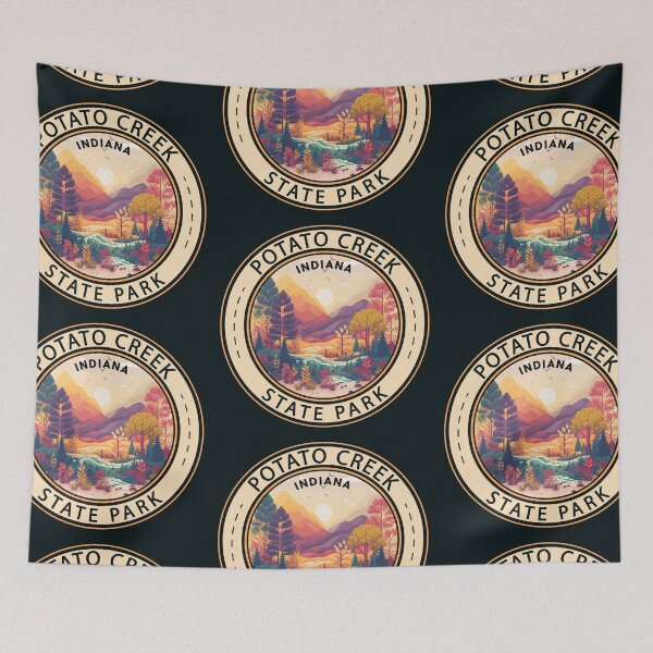 Item preview, Potato Creek State Park Indiana Emblem designed and sold by KrisSidDesigns.