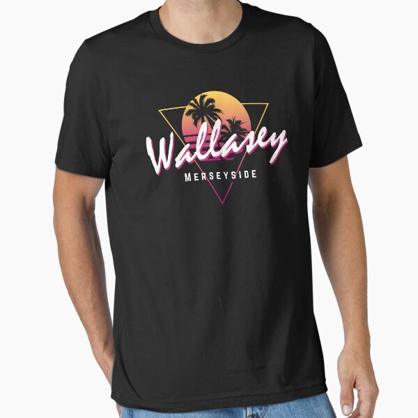 Item preview, Funny 80s Retro Sunset 'Wallasey' Merseyside designed and sold by dinosareforever.