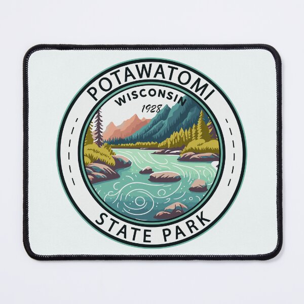 Item preview, Potawatomi State Park Wisconsin Badge designed and sold by KrisSidDesigns.
