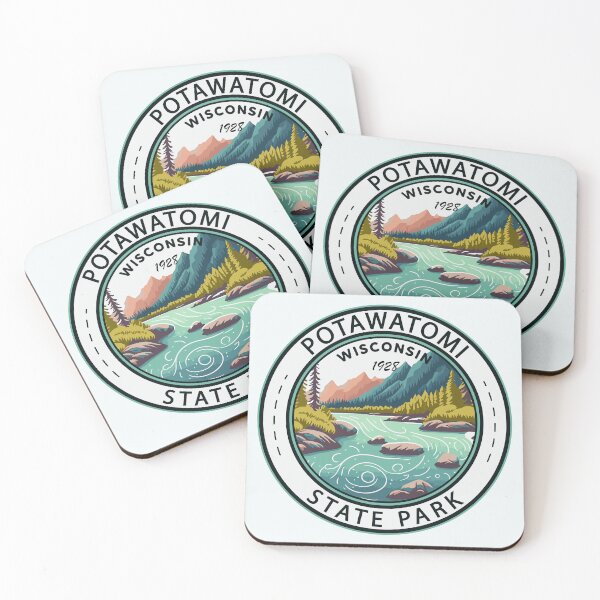 Item preview, Potawatomi State Park Wisconsin Badge designed and sold by KrisSidDesigns.