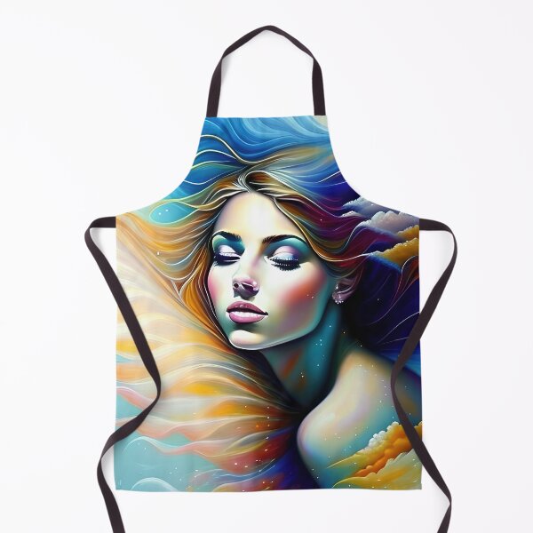 Item preview, Portrait of a woman gold and blue designed and sold by FreeSpirit-Shop.