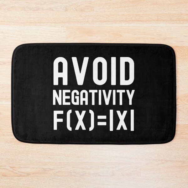 Item preview, Avoid Negativity - Think Positive, Kids Math, Math Student, Math Professor, Math Teacher, Math Nerd, Mathematics, Statistics, Laboratories designed and sold by jadedscientist.