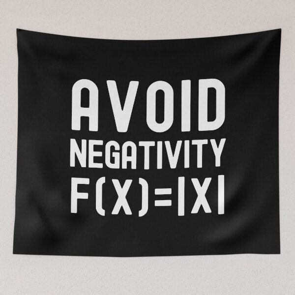 Item preview, Avoid Negativity - Think Positive, Kids Math, Math Student, Math Professor, Math Teacher, Math Nerd, Mathematics, Statistics, Laboratories designed and sold by jadedscientist.