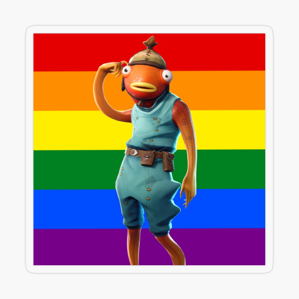 Fishstick Gay Pride Flag | Poster