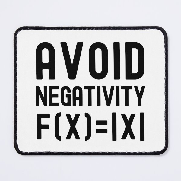 Item preview, Avoid Negativity - Funny Kids Math, Math Student, Math Professor, Math Teacher, Math Nerd, Mathematics, Statistics, Laboratories designed and sold by jadedscientist.