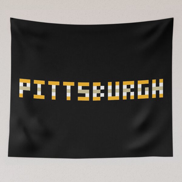 Item preview, Pixel NHL Pittsburgh in Home Colors designed and sold by gkillerb.