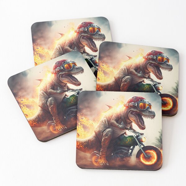 Item preview, Dinosaur Bike Flames Burning Wheels designed and sold by J-Clark.