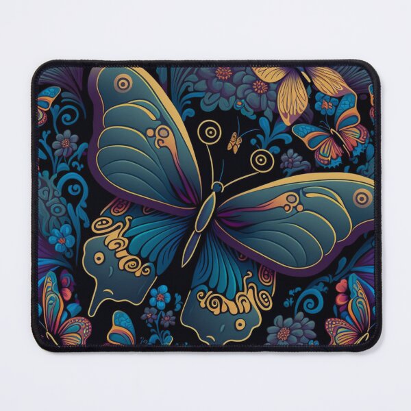 Item preview, Beautiful Butterfly Pattern | Blue Butterfly | Copper Butterfly | Floral Butterfly Pattern | high resolution designed and sold by Synthetic-Intel.