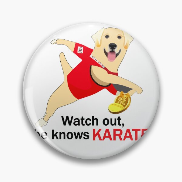 Item preview, "My Dog Knows Karate"- Funny Cartoon Dog Doing Karate designed and sold by Kodexstore.