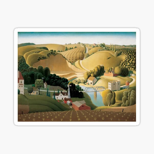 Item preview, Grant Wood Stone City, Iowa Grant Wood  designed and sold by TeeARTHY.
