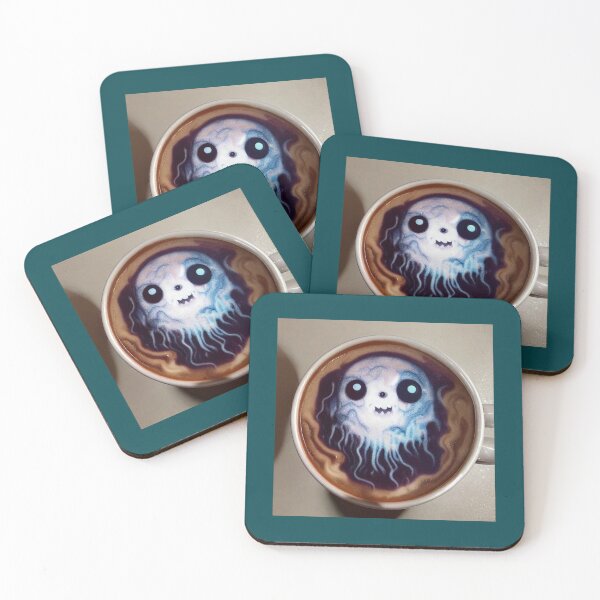 Item preview, ghost monsters trapped in a coffee cup coffee lovers       designed and sold by MesmerizngGift.