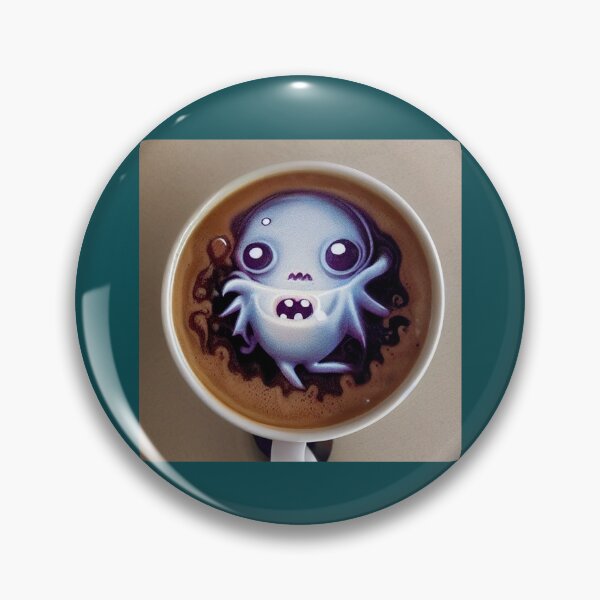 Item preview, ghost monsters trapped in a coffee cup coffee lovers     designed and sold by MesmerizngGift.