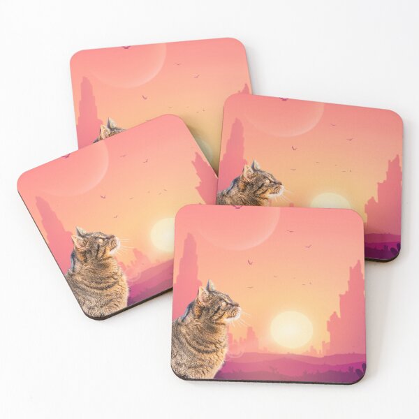 Item preview, Cat Watching Sunset Scene designed and sold by Amazonan.